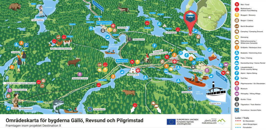 Stuga Bergvik Summermap