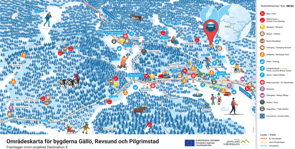 Stuga Bergvik Wintermap